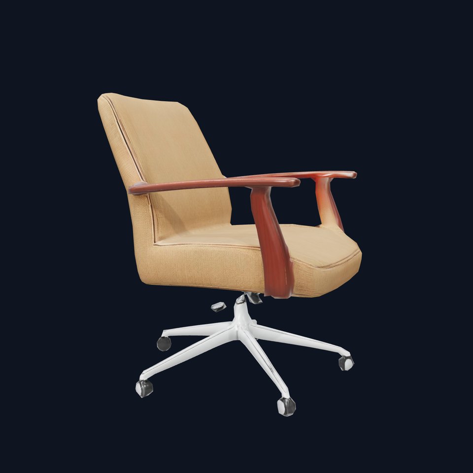 Modern Beige Office Chair model pack